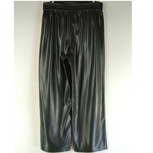 New Alice + Olivia Benny Baggy Faux Leather Pants in Black Size M#2120 - Picture 9 of 13